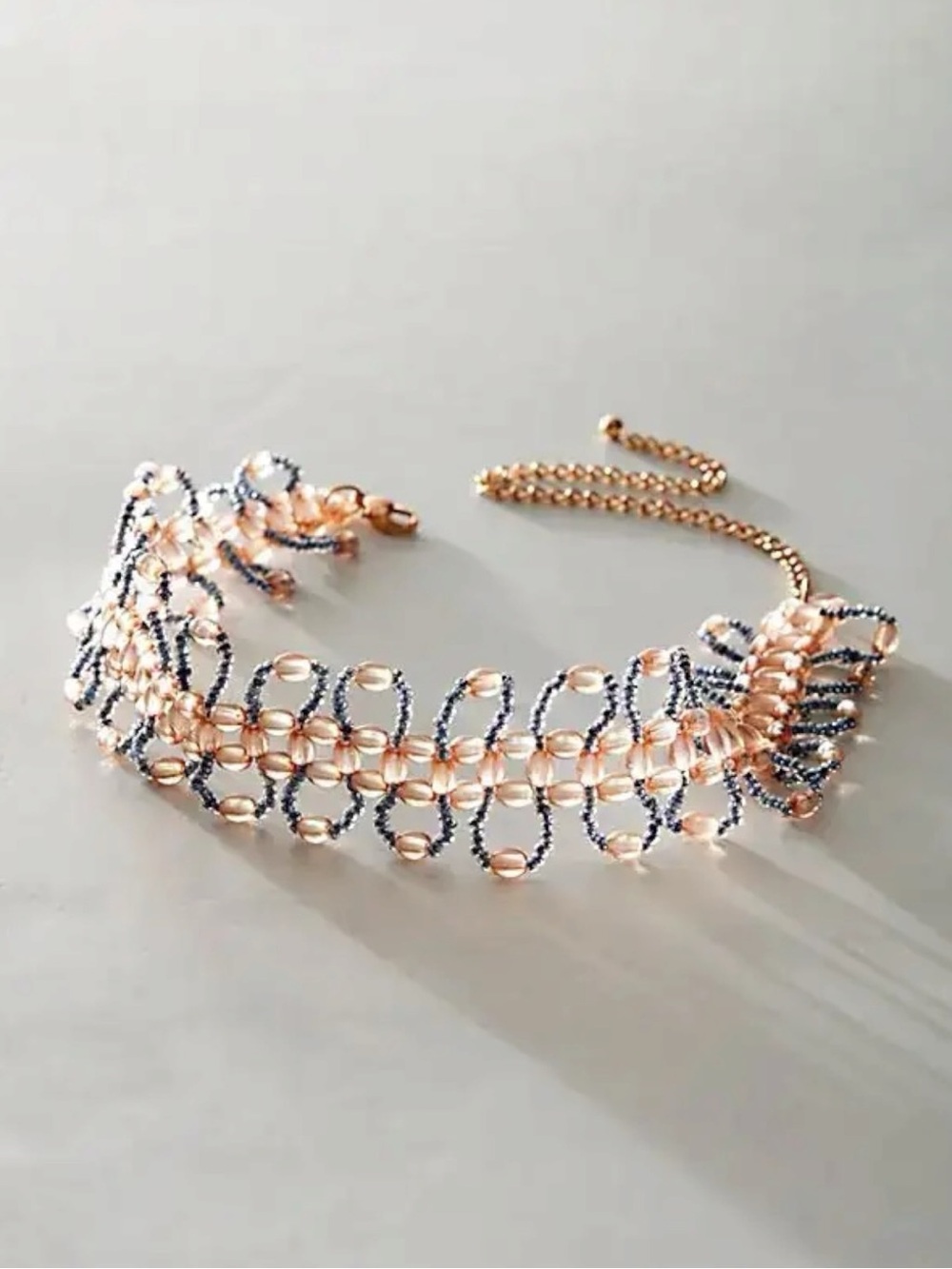 Free People Ethereal Dainty Beaded Fleurie Choker Necklace NWT HTF Rare Fairy